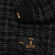 Load image into Gallery viewer, ZODIAC Nevermind Plaid Zip Up Hoodie