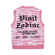 Load image into Gallery viewer, Zodiac “Visit Us” Knit Vest
