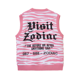 Zodiac “Visit Us” Knit Vest