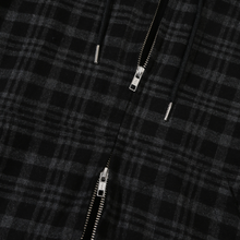 Load image into Gallery viewer, ZODIAC Nevermind Plaid Zip Up Hoodie

