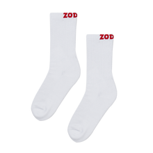 Load image into Gallery viewer, Zodiac Crew White Socks
