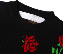 Load image into Gallery viewer, Zodiac Flower Patch Knit Sweater
