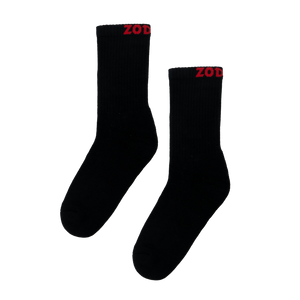 Zodiac Crew Black Socks