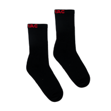 Load image into Gallery viewer, Zodiac Crew Black Socks
