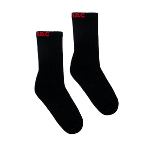 Zodiac Crew Black Socks