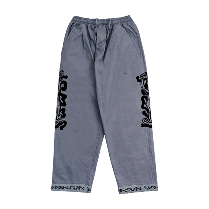 Zodiac Oversized Sweatpants | Grey Pink