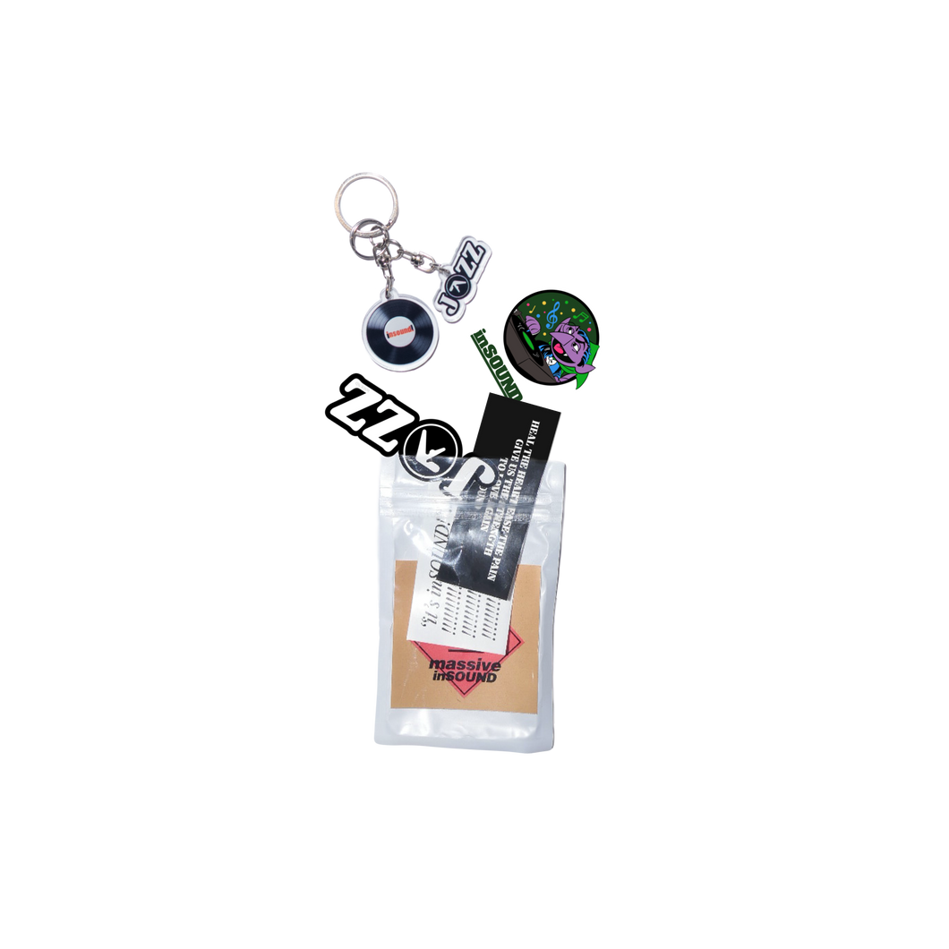 inSOUND Stickers and Keychains Pack