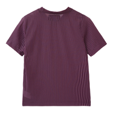 Load image into Gallery viewer, Ofninety Striped Mesh T-shirt
