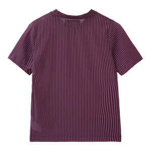 Ofninety Striped Mesh T-shirt