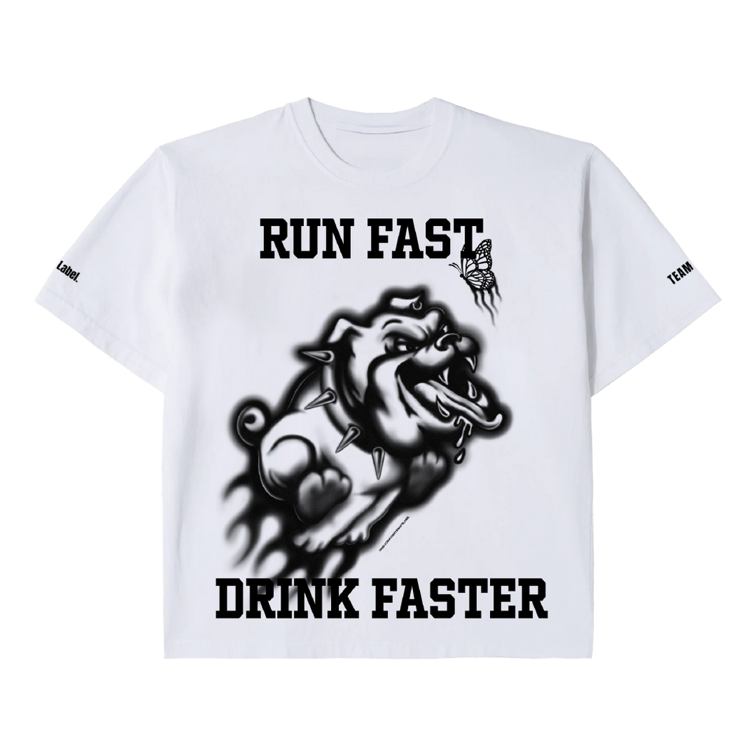 ZODIAC x White Label Run Fast Drink Faster T-shirt